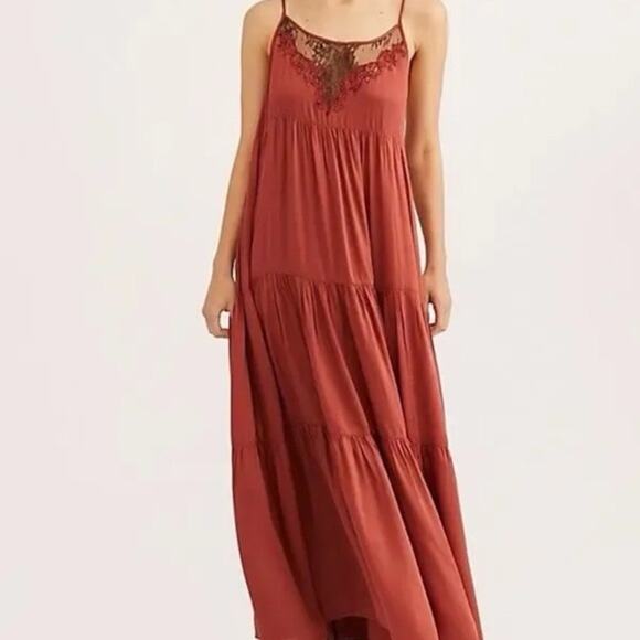Free People Dresses & Skirts - Free People Penelope Maxi Slip Dress